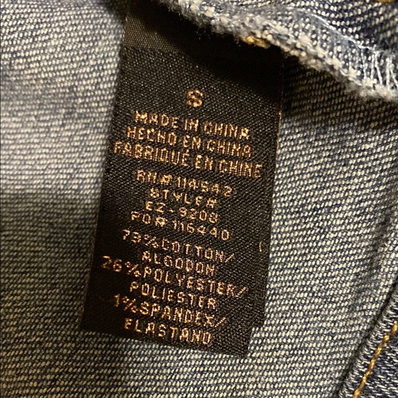 Dollhouse Blue Denim Jean Jacket Distressed - Picture 12 of 12